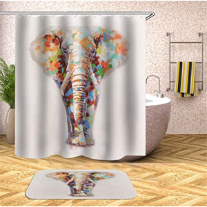 Rideau de douche Éléphant l'éléphant 180x180 cm