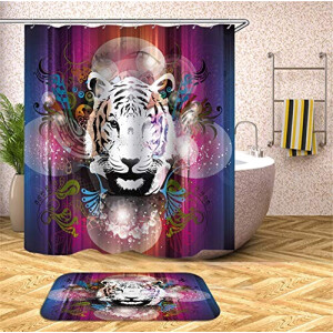 Rideau de douche Tigre 90x180 cm