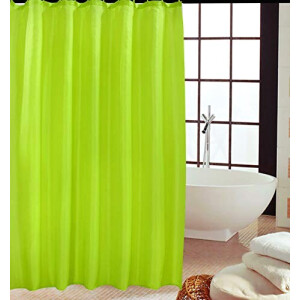 Rideau de douche vert citron 180x220 cm