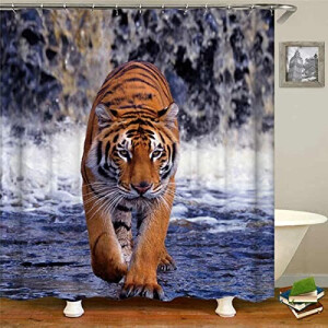 Rideau de douche Tigre rideau douche 92x182 cm